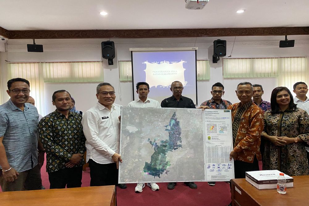 Bupati Bantul Serahkan Peta Batas Kalurahan, Ini Tujuannya