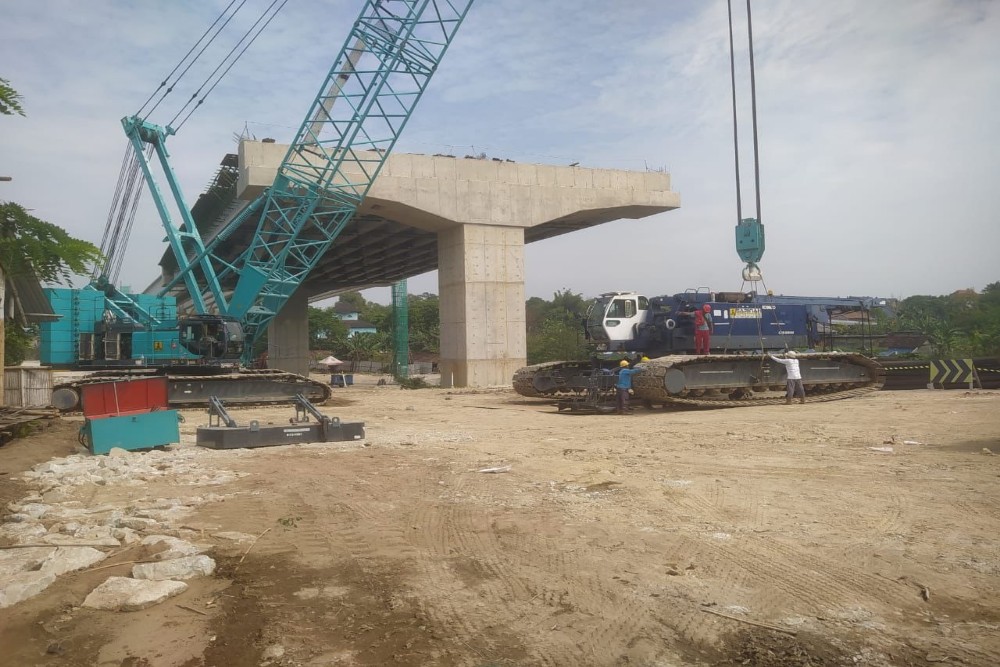 Konstruksi Tol Jogja-Solo Ruas Trihanggo-Junction Sleman Capai 65 Persen