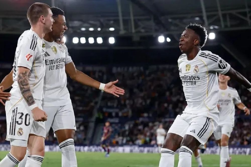Hasil Liga Spanyol, Hajar Levante dengan Skor 1-4, Real Madrid Sempurna