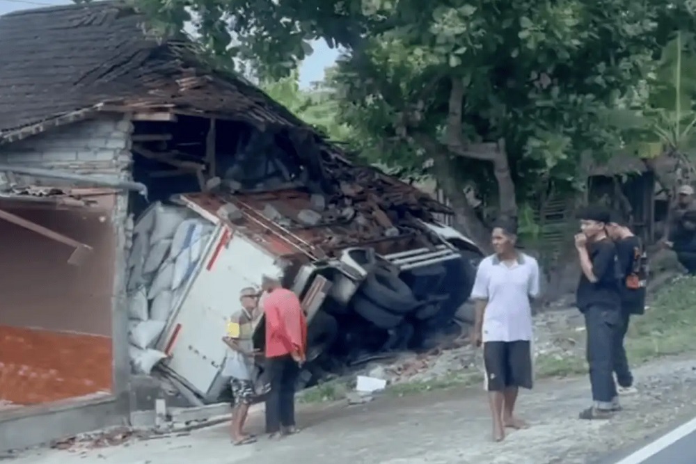 Truk Tabrak Rumah di Wonogiri, Seorang Warga Meninggal Dunia