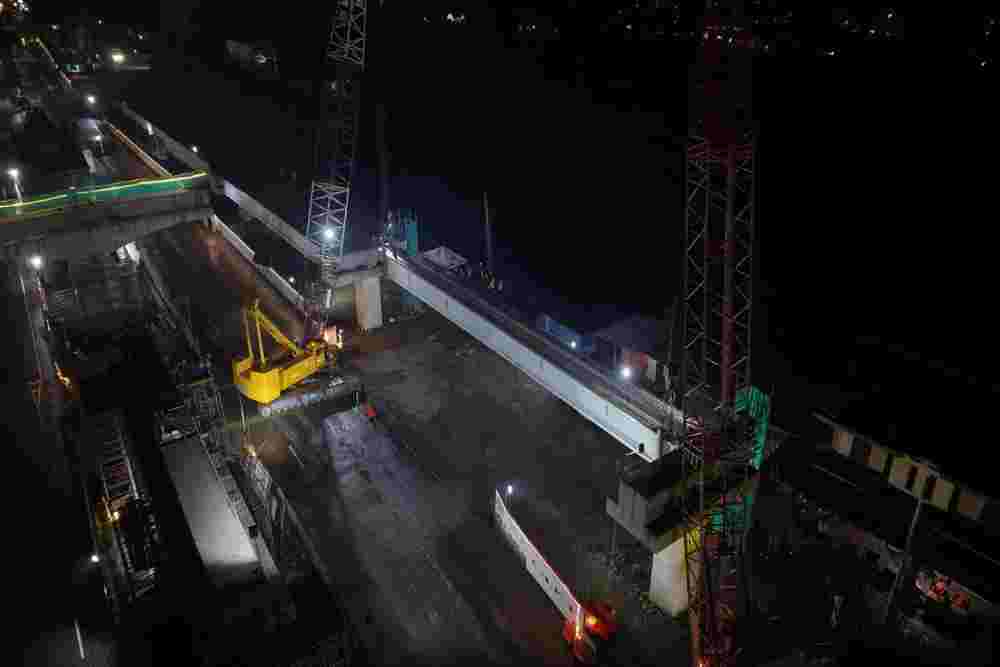 Girder Ramp On Tol Jogja-Solo di Trihanggo-Junction Sukses Dipasang