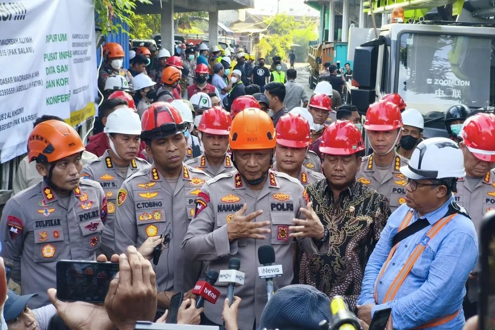 Polisi Masih Selidiki Penyebab Ambruknya Musala Ponpes Al-Khoziny