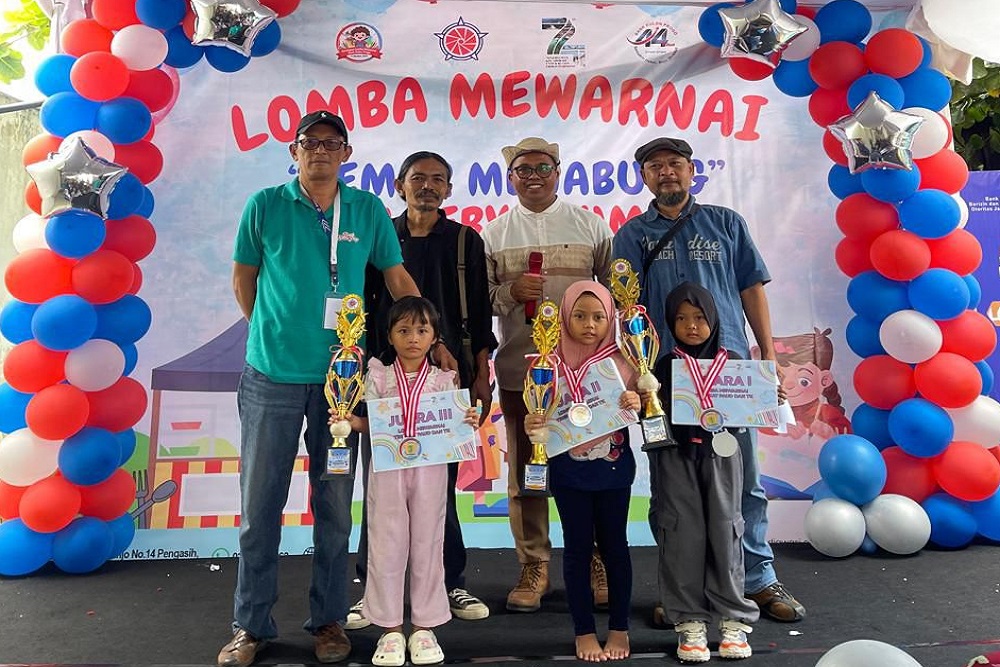 Ratusan Anak Ramaikan Lomba Mewarnai Bank Kulonprogo