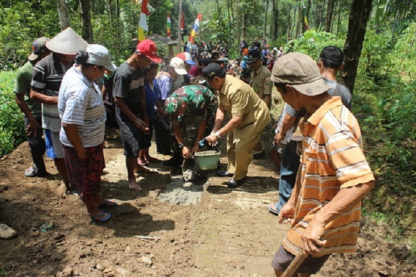TMMD di Kulonprogo Sasar Pembangunan Rabat Beton dan Drainase
