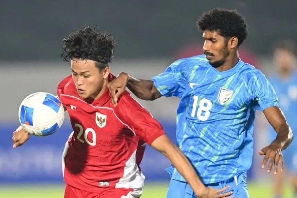 Hasil Indonesia U23 Vs India U23, Garuda Tumbang dengan Skor 1-2