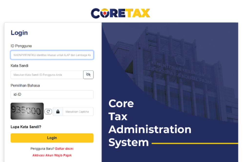 Aktifkan Akun Coretax agar SPT Tahunan 2025 Tidak Terkendala