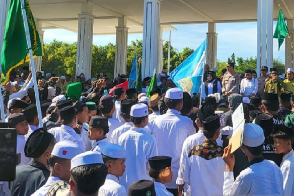 Ribuan Alumni Pesantren di Situbondo Gelar Aksi Boikot Trans 7