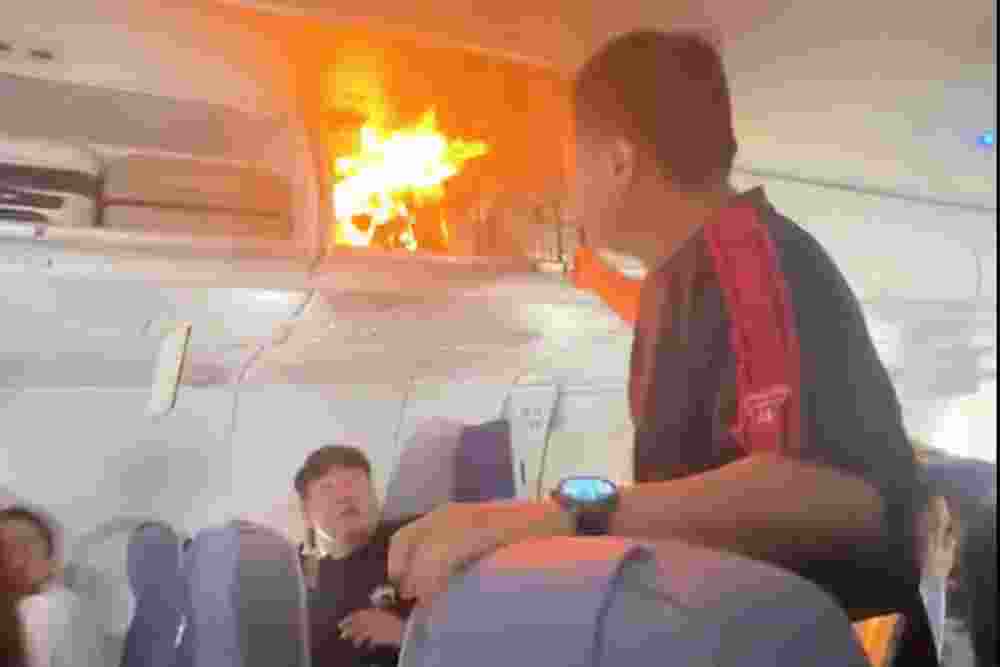 Baterai Litium Terbakar di Penerbangan Air China