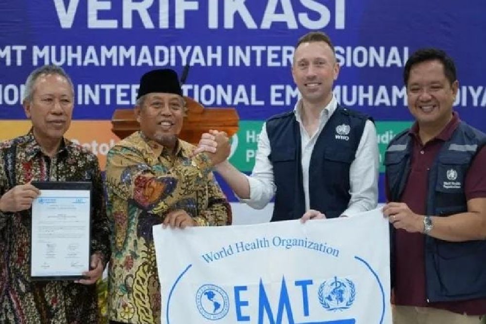 EMT Muhammadiyah Terverifikasi WHO Pertama dari Indonesia