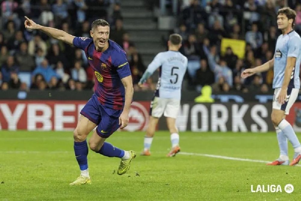Celta Vigo Vs Barcelona, Lewandowski Hattrick, Barca Dekati Madrid