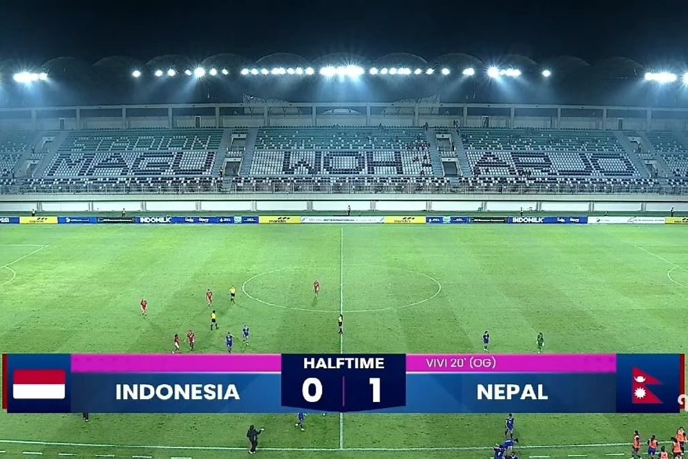 Gol Bunuh Diri Warnai Laga Timnas Putri vs Nepal di Sleman