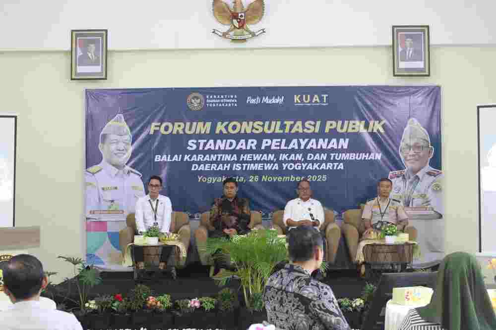Karantina Yogyakarta Pastikan Standar Pelayanan Mudah dan Berkualitas