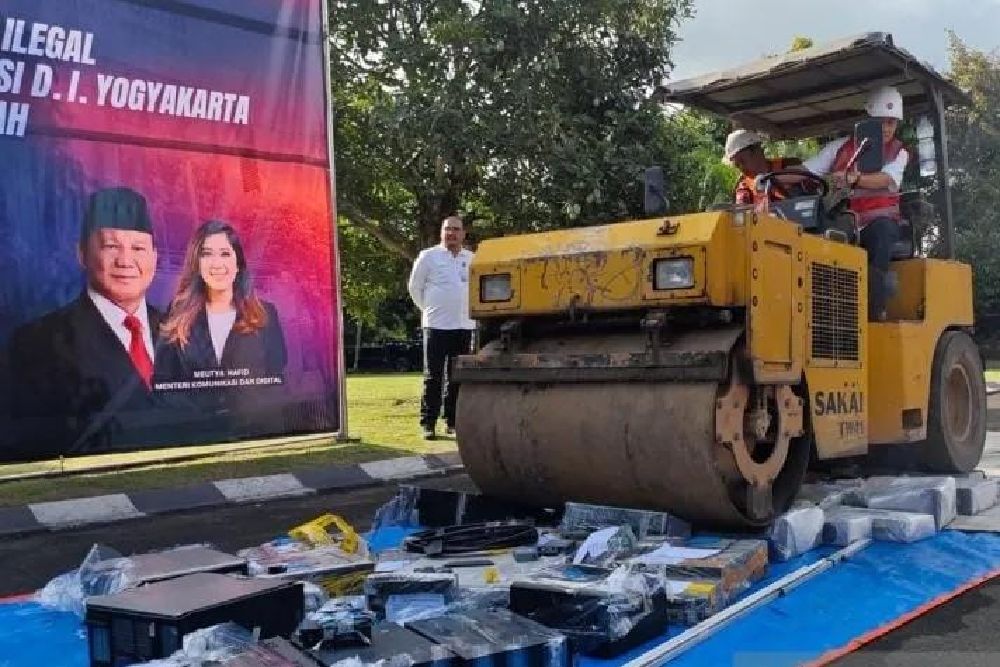 Kemkomdigi Musnahkan 75 Perangkat Ilegal dari DIY-Jateng