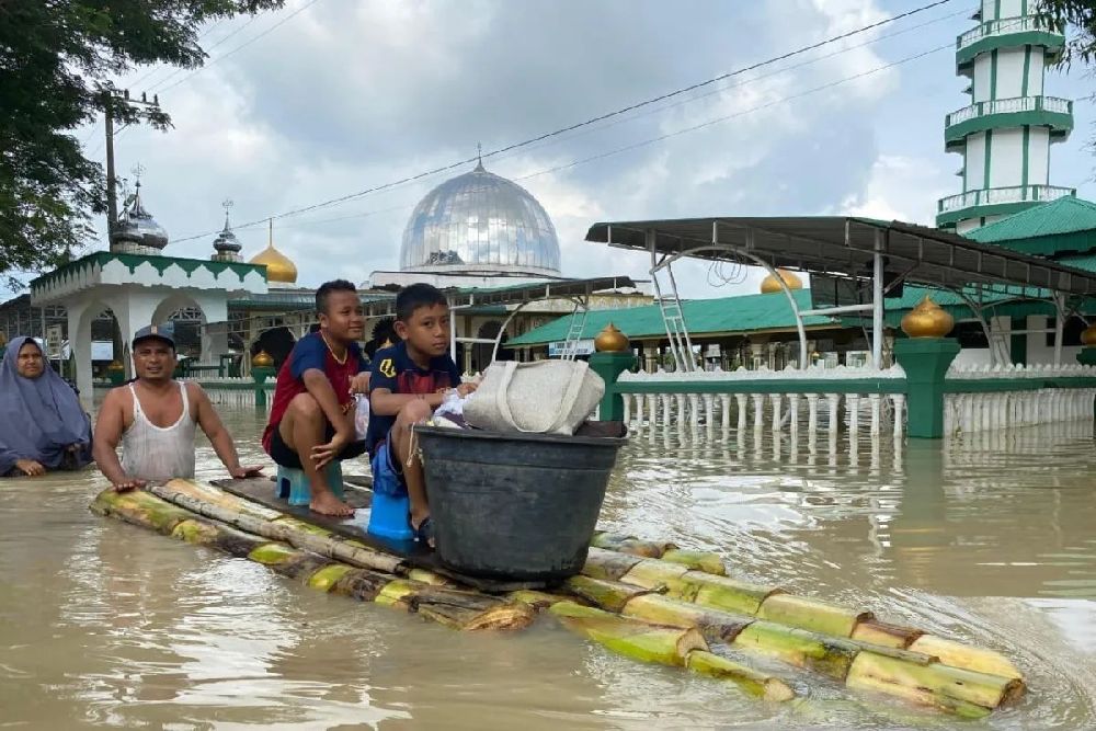Banjir Parah Rendam 11 Kecamatan di Serdang Bedagai Sumut