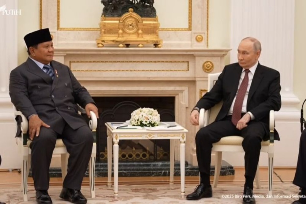 Prabowo Temui Putin di Kremlin Bahas Hubungan RI-Rusia