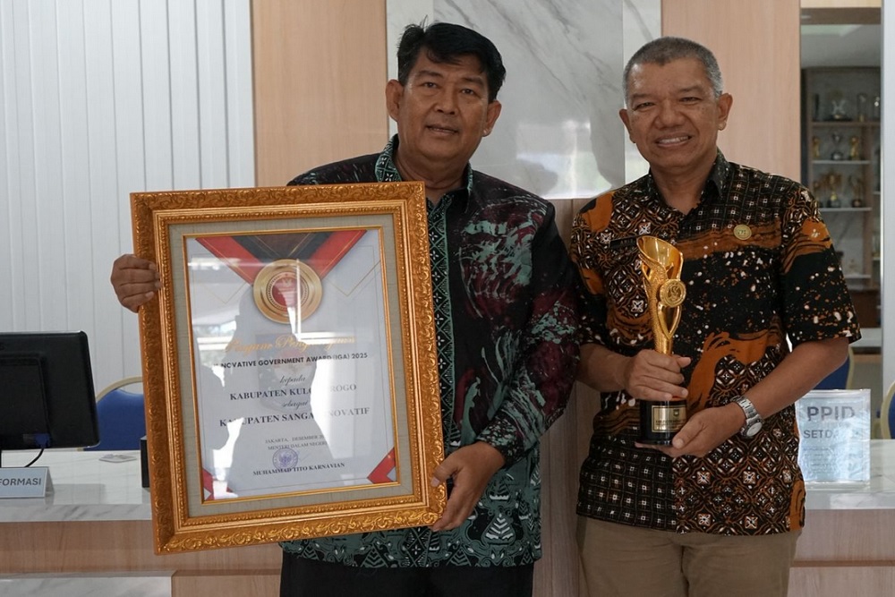 Pemkab Kulonprogo Raih Penghargaan IGA Award dari Kemendagri