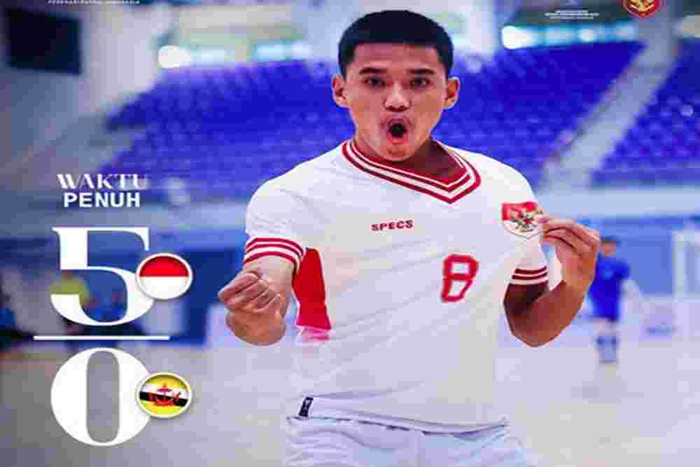 Indonesia Gilas Brunei 5-0 di AFF Futsal U-16 2025