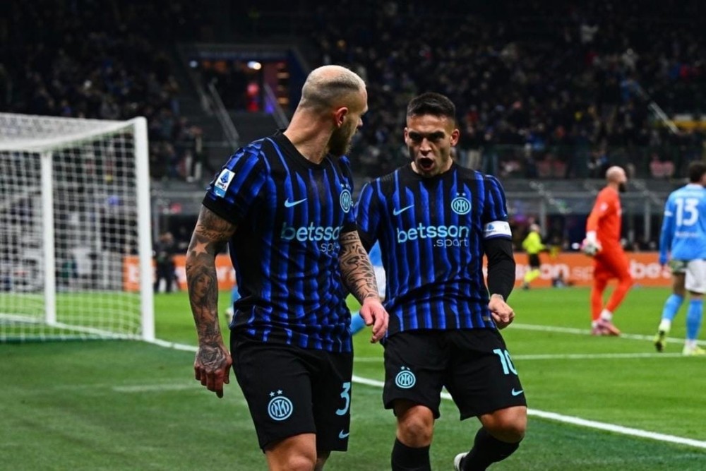 Inter Milan Tahan Napoli 2-2, Tetap Puncaki Klasemen Serie A