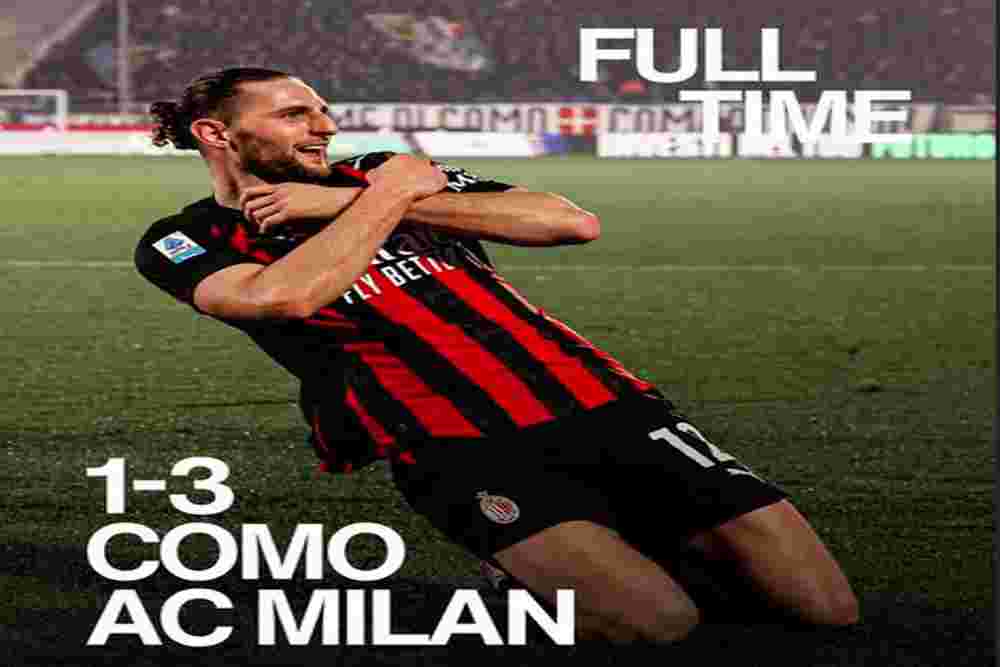 Hasil Como vs AC Milan 1-3: Brace Rabiot Jaga Asa Juara