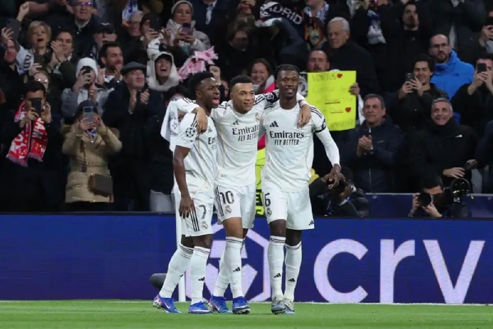 Real Madrid Mengamuk di Bernabeu, Monaco Dihantam 6-1