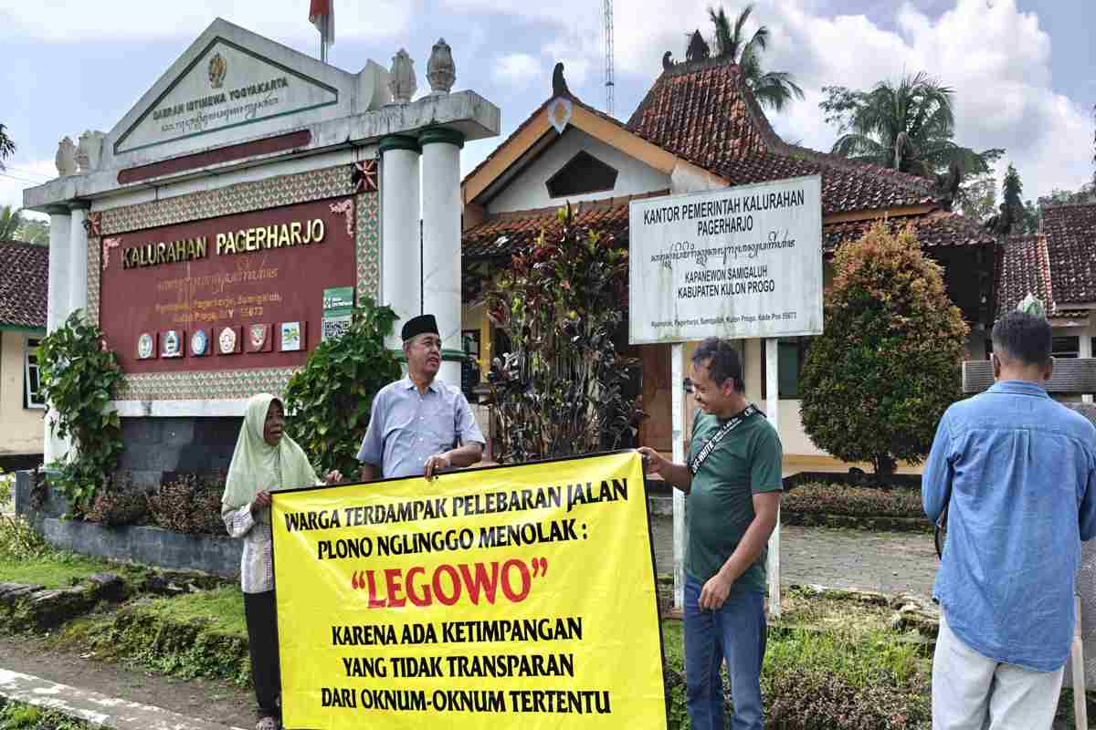 Warga Protes Ganti Rugi Jalan Plono-Nglinggo Dinilai Tak Adil
