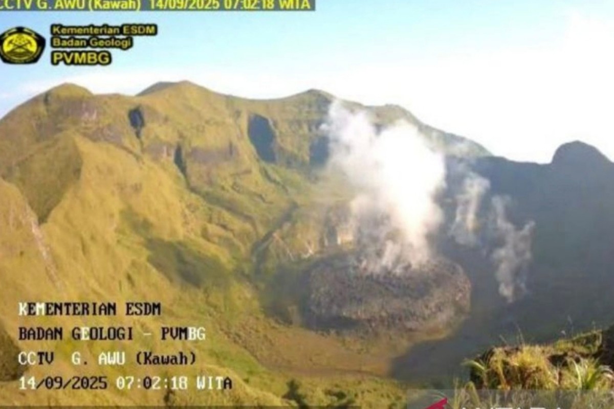 Aktivitas Gunung Awu Meningkat, Warga Diminta Waspada
