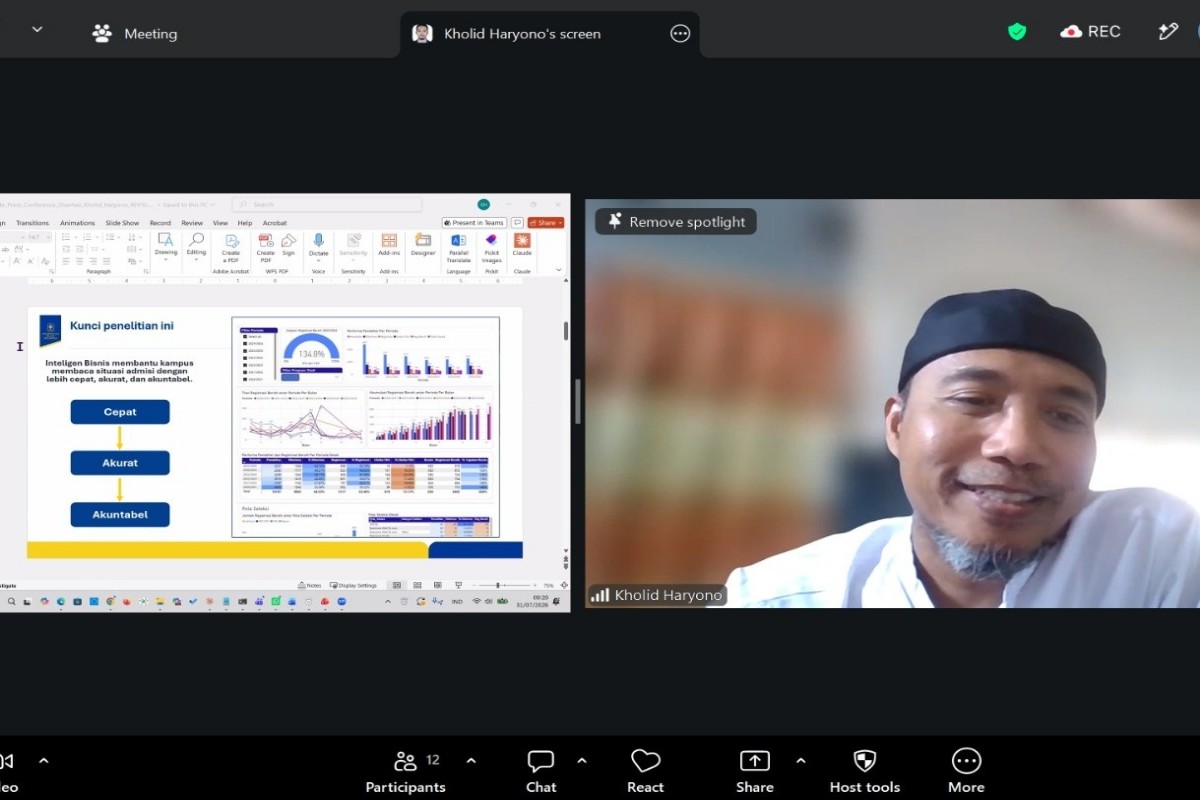 Riset Hadirkan Sistem Inteligen Bisnis, Ubah Admisi Berbasis Intuisi
