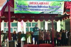 Ulang Tahun Ke-15, RSUD Panembahan Senopati Gelar Apel Akbar