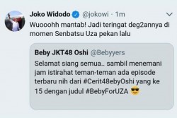 Akun Twitter Jokowi Tiba-Tiba Ngetwit Soal Senbatsu Uza JKT 48, Admin Dibebastugaskan