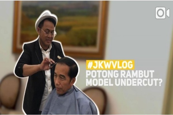 Wah, Jokowi Mau Coba Potong Rambut Model Undercut Wah, Jokowi Mau Coba Potong Rambut Model Undercut