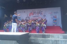 Ribuan Anak Adu Mahir Main Angklung di Jogja Bay