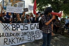 Anggap BPJS Kesehatan Gagal, Mahasiswa Demo di Kantor BPJS Kesehatan Yogyakarta