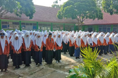 Beri Dukungan Morel untuk Korban Kali Sempor, Ratusan Siswa SMPN 1 Tepus Gelar Doa Bersama