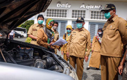 Ratusan Mobil Plat Merah di Kulonprogo Diuji Kelaikannya