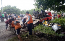 Korban Laka Mobil Polisi Tertabrak KA Brantas di Sragen Pelda Eka Budi Ditemukan