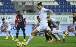 Bermain Usai Absen 2 Bulan, Ibrahimovic Bawa Milan Taklukkan Cagliari
