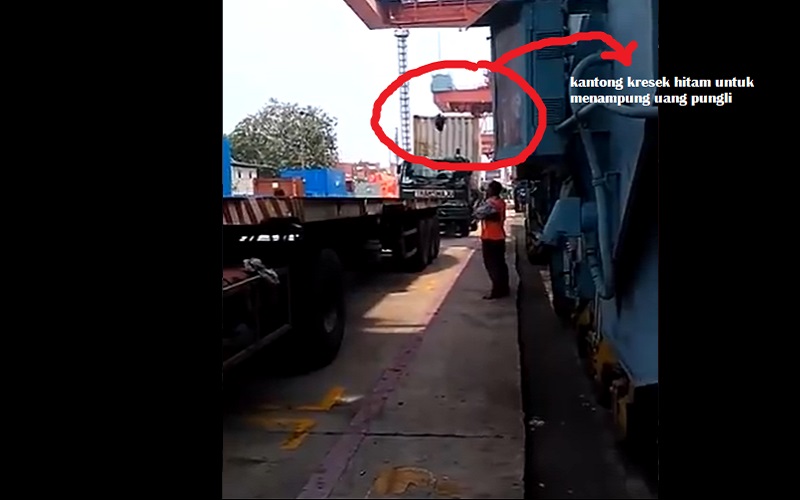 Viral Video Pungli Tanjung Priok Gunakan Kresek Hitam