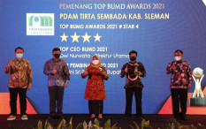 Setelah Paritrana Award 2020, Tahun Ini PUDAM Tirta Sembada Raih Top BUMD 2021