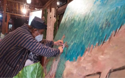 Petani Tembakau Kirim Lukisan untuk Presiden Jokowi