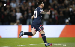 2 Gol Messi Antarkan PSG Tundukkan Leipzig dengan Skor 3-2