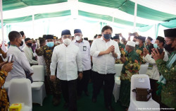 Hadiri Harlah NU ke-96, Menko Airlangga Ingin Percepat Peremajaan Sawit Rakyat di Muara Enim