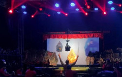 Jagad Sandya Legenda, Pentas Perpaduan Game dan Wayang Kulit
