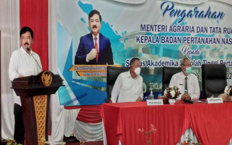 Menteri ATR Tantang Taruna STPN Selesaikan Masalah Pertanahan di Indonesia