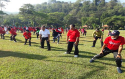 Senam Cinta Tanah Air Ramaikan Sport Tourism di Sleman