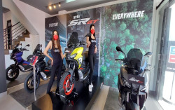 Skutik Adventure Aprilia SR-GT 200 Resmi Mengaspal di Jogja