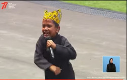 Farel Prayoga Nyanyi di Depan Jokowi, Iriana, Prabowo hingga Sri Mulyani Langsung Joget