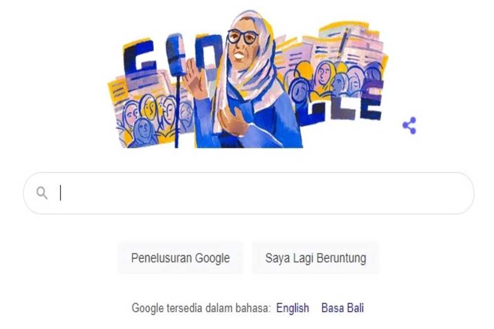 Google Doodle Hari Ini Tampilkan Rasuna Said, Siapa Dia?