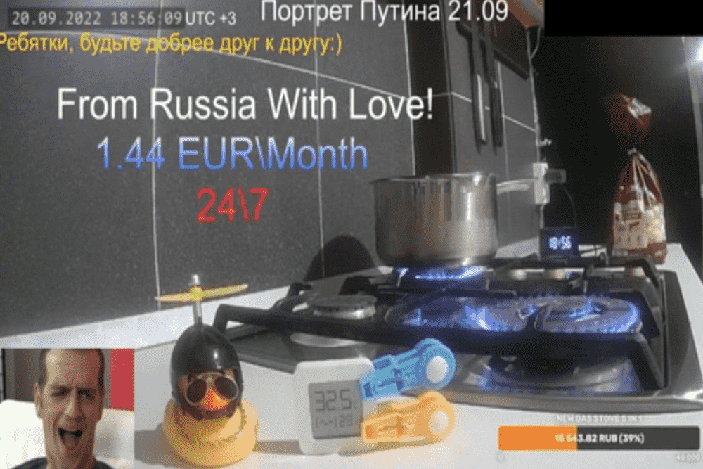 Pria Rusia Ejek Warga Eropa dengan Live Streaming Kompor Listrik Nyala Berhari-hari