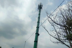 Tidak Berizin, Menara Telekomunikasi di Ngestiharjo Bantul Disegel