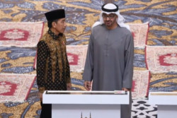 Jokowi dan MBZ Resmikan Masjid Raya Sheikh Zayed Solo